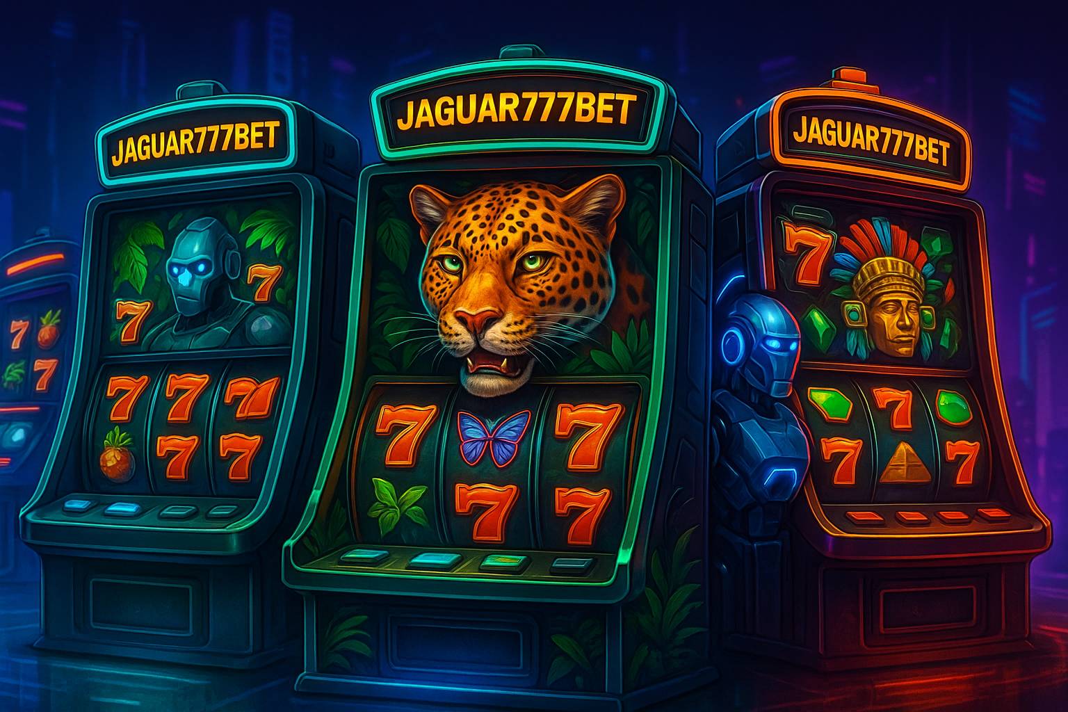 Explore o mundo das slot machines no JAGUAR777BET Casino